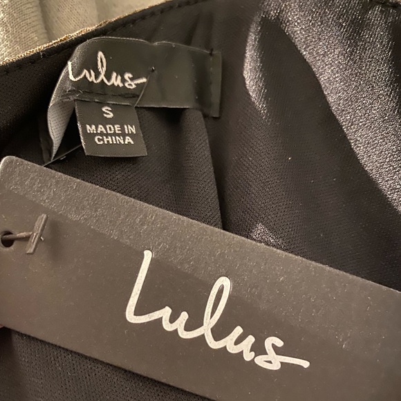 Lulus Metalic Gold Glitter Mermaid Maxi Dress - Picture 7 of 7